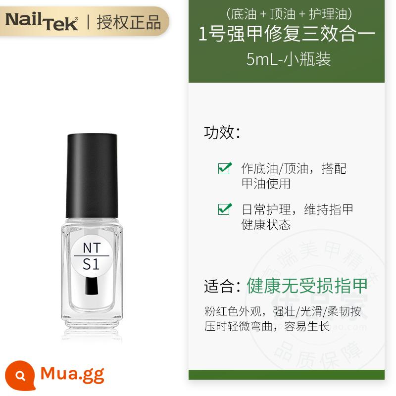 nailtek armor dầu số 2 móng giường cạnh ngón tay dinh dưỡng dầu nail tek tăng trưởng chất lỏng chăm sóc móng tay nữ - Strong Armor số 1 (chai nhỏ)