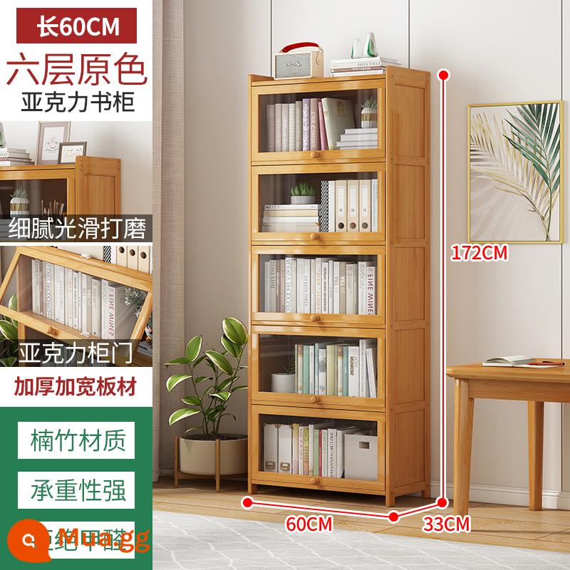 Kệ sách nhiều lớp kệ tủ sách acrylic tối giản hiện đại phòng khách gia đình khe hẹp lưu trữ sách từ sàn đến tường - 6 lớp, 60 màu cơ bản [acrylic chống bụi, bảo hành 10 năm]