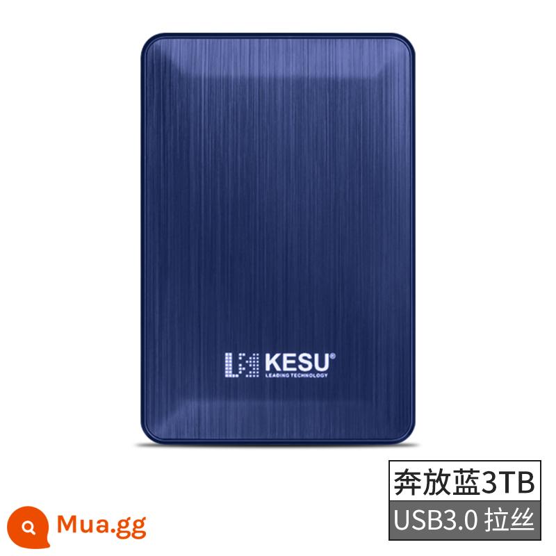 Ổ cứng di động Keshuo 5tb máy tính tốc độ cao 5TB lưu trữ mã hóa bên ngoài 4T trò chơi ps4 ổ cứng di động 3TB - K1-Xanh-3TB