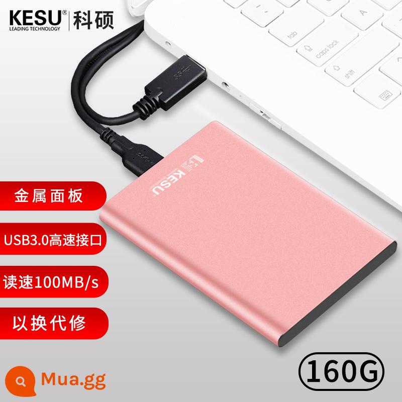 Ổ cứng di động kim loại Keshuo 1t điện thoại di động máy tính 500g lưu trữ ngoài Ổ cứng cơ thể rắn 2t tốc độ cao 320g - Gói ổ cứng Pink-160G+