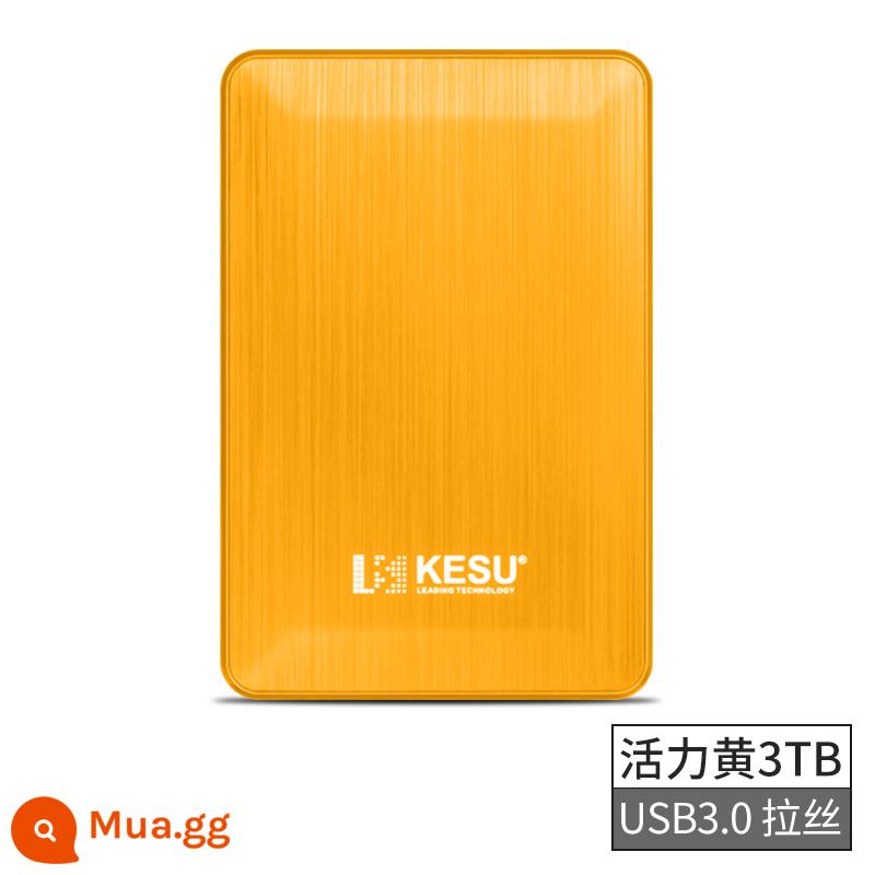 Ổ cứng di động Keshuo 5tb máy tính tốc độ cao 5TB lưu trữ mã hóa bên ngoài 4T trò chơi ps4 ổ cứng di động 3TB - K1-vàng-3TB