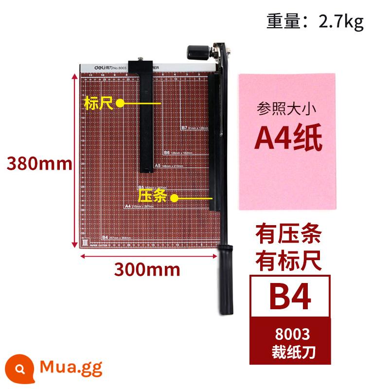 Dao cắt giấy A4 mạnh mẽ Dao cắt giấy a3 Dao cắt giấy ảnh Dao cắt ảnh thủ công Dao cắt giấy thủ công Dao cổng chém nhỏ Dao cắt giấy thủ công Dao cắt nhỏ sử dụng văn phòng - Tấm gỗ B4 (300*380)