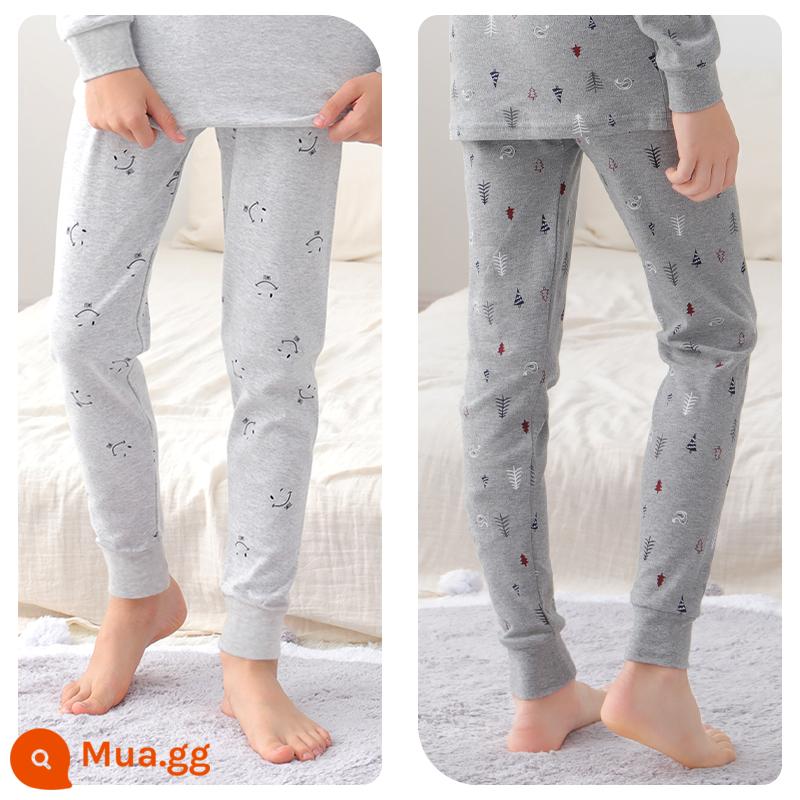 Quần vệ sinh bé trai Catman Cotton nguyên chất Quần giữ ấm cho bé trai trung niên và lớn Quần lót trẻ em Quần vệ sinh bé trai Phần mỏng Quần đáy bé - Bé trai-hai gói V