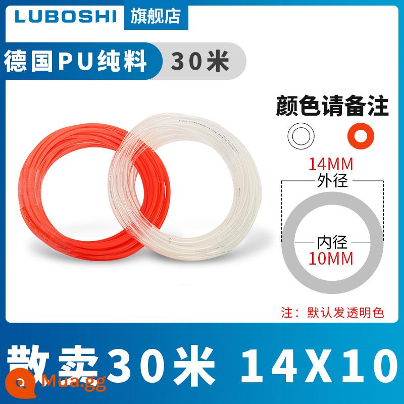 pu khí quản 8mm ống 10mm máy nén khí khí nén máy bơm không khí nén khí quản áp suất cao ống ống khí quản trong suốt 12m - 30 mét 14X10