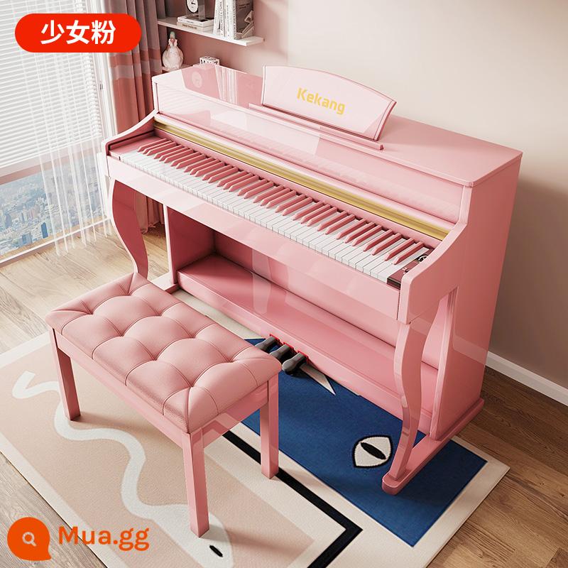 Kekang k180 đàn organ điện tử búa nặng 88 phím cho người mới bắt đầu thi lấy chứng chỉ chuyên nghiệp trẻ em người lớn tại nhà giáo viên mẫu giáo đàn piano - Sơn đàn piano màu hồng nữ tính