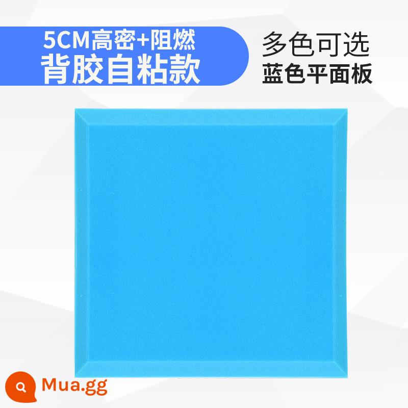 Bông cách âm tường bông hấp thụ âm thanh tấm cách âm tự dính vật liệu hấp thụ âm thanh trong nhà phòng đàn piano miếng dán tường hấp thụ âm thanh tạo tác - Màu xanh phẳng (chất chống cháy mật độ cao) (có lớp nền dính)