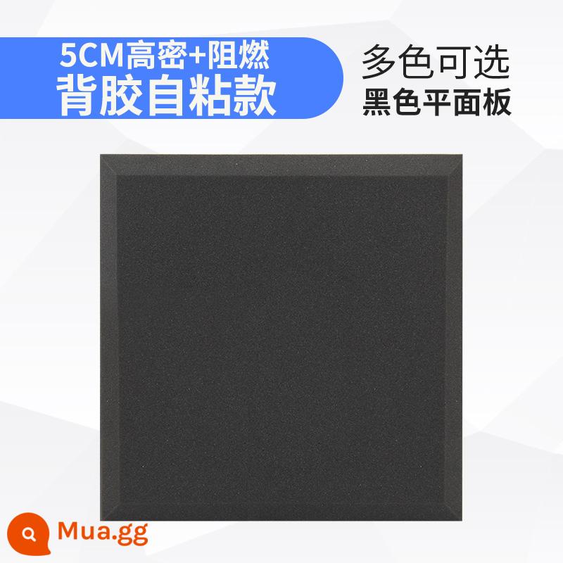 Bông cách âm tường bông hấp thụ âm thanh tấm cách âm tự dính vật liệu hấp thụ âm thanh trong nhà phòng đàn piano miếng dán tường hấp thụ âm thanh tạo tác - Màu đen phẳng (chất chống cháy mật độ cao) (có lớp nền dính)