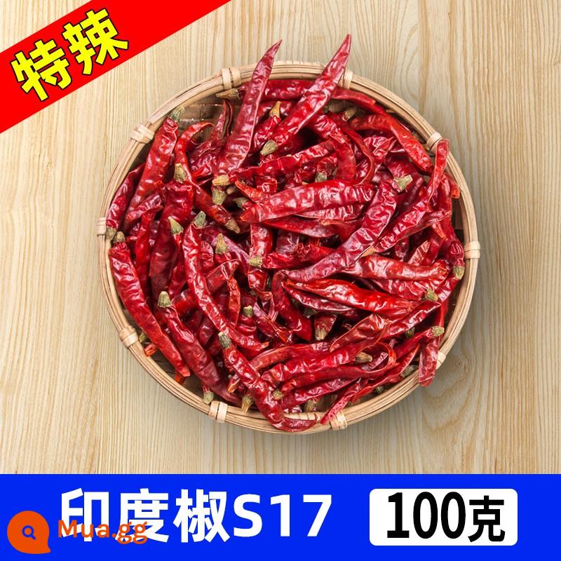 Ớt khô siêu cay ớt đỏ phân đoạn 250g cay biến thái Bột ớt quỷ ấn độ siêu cay hàng khô mì cay biển - [Cực Cay] Tiêu Ấn Độ S17 100g