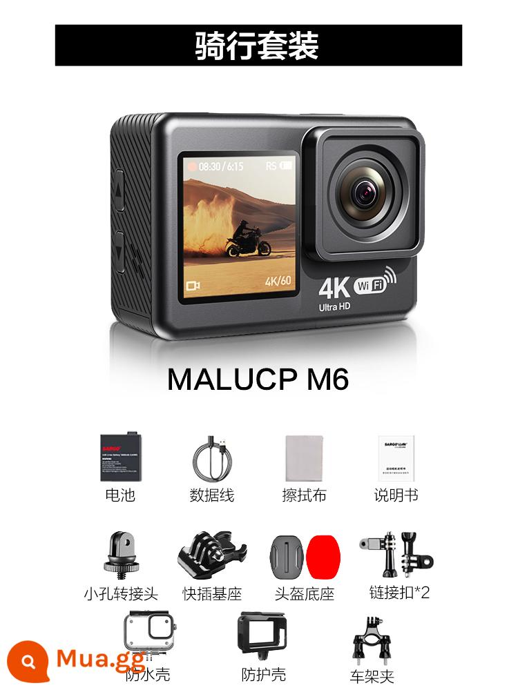 Camera thể thao chống nước 4K lái xe máy ghi âm đi xe đạp lặn câu cá không phải Camera toàn cảnh 360 - bộ đồ đi xe đạp