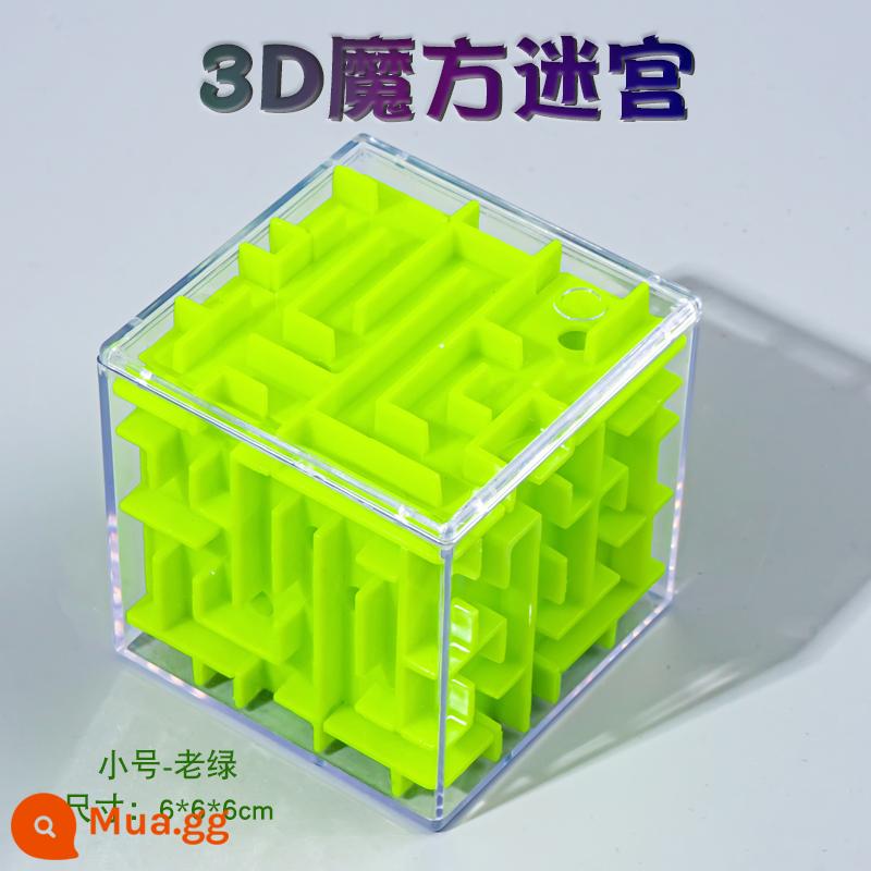 Đồ chơi bóng 3D mê cung ba chiều bóng đi bộ phát triển trí thông minh của trẻ xếp hình tập trung đào tạo bóng ma thuật cân bằng khối Rubik - Màu xanh cũ (cỡ nhỏ 6CM) [nâng cấp chống rơi] Mê cung 3D 1607C