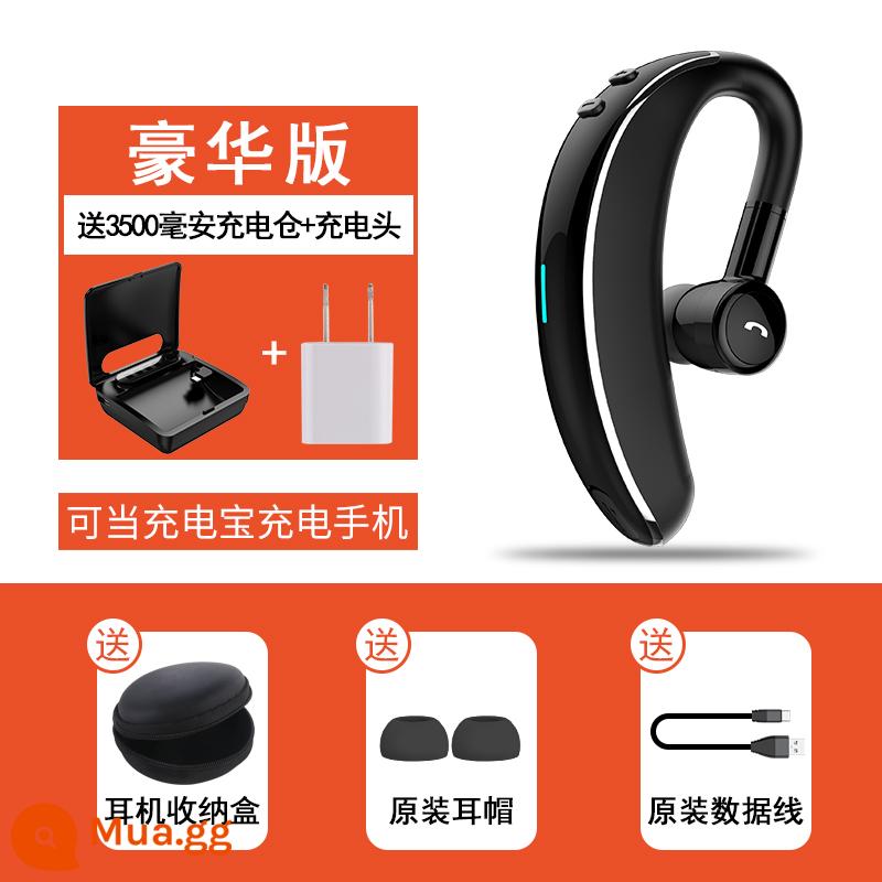 Tai nghe bluetooth không dây đăng ký cuộc gọi Móc tai dẫn truyền xương không nhét trong tai 2022 mới thời lượng pin dự phòng siêu dài Apple lái xe thể thao kinh doanh thích hợp cho Xiaomi VIVO Huawei OPPO vinh quang - Phiên bản cao cấp ❣Pearl Black "48 giờ đàm thoại + 180 ngày chờ + tên cuộc gọi đến"