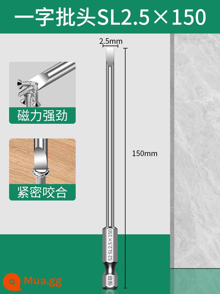 Baolian một từ bit khí nén bộ từ tính tay cầm lục giác tuốc nơ vít máy khoan điện tuốc nơ vít đầu nam châm mạnh - 150mm * Φ2,5