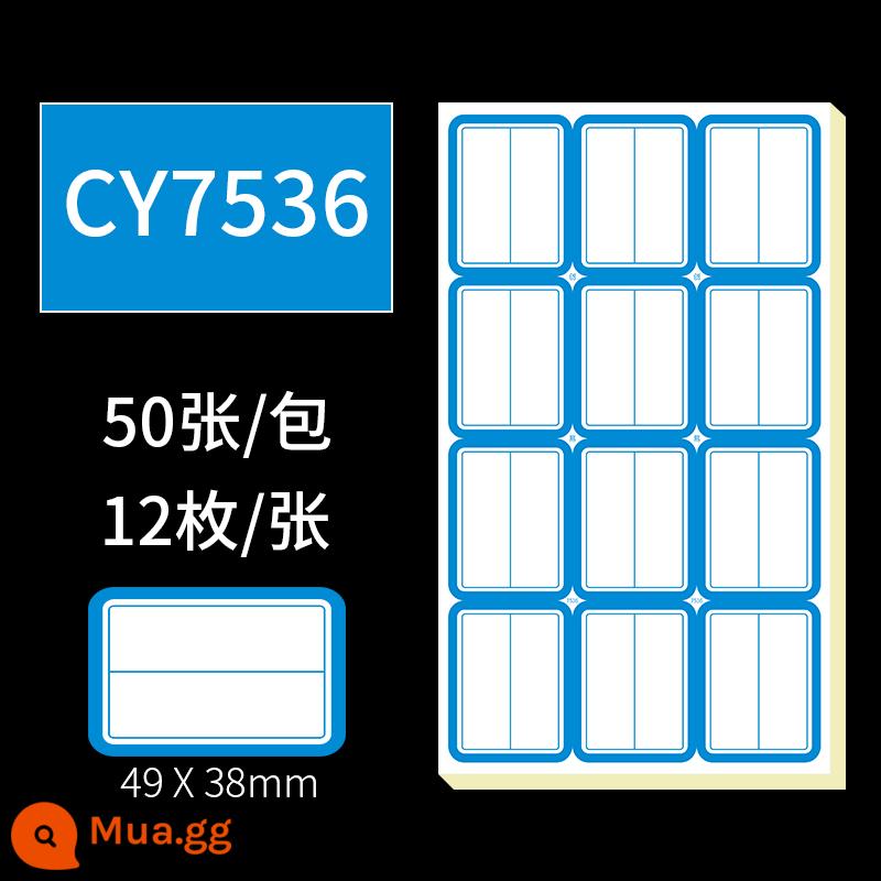 Nhãn dán nhãn tự dính chữ viết tay có thể được dán nhãn dán nhãn tự dính miệng giấy phân loại văn phòng nhãn dán tiện lợi nhãn xe hơi nhãn chỉ số không thấm nước dễ thương tên nhãn dán kích thước trống nhãn sản phẩm nhãn giá - 7536 màu xanh/[50 ảnh]