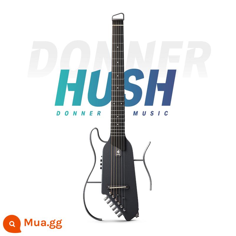 DONNER Tangnon đèn dân gian đàn guitar du lịch di động có thể tháo rời không đầu đàn guitar acoustic mới bắt đầu tắt tiếng tác dụng - Mẫu gỗ phong-đen obsidian