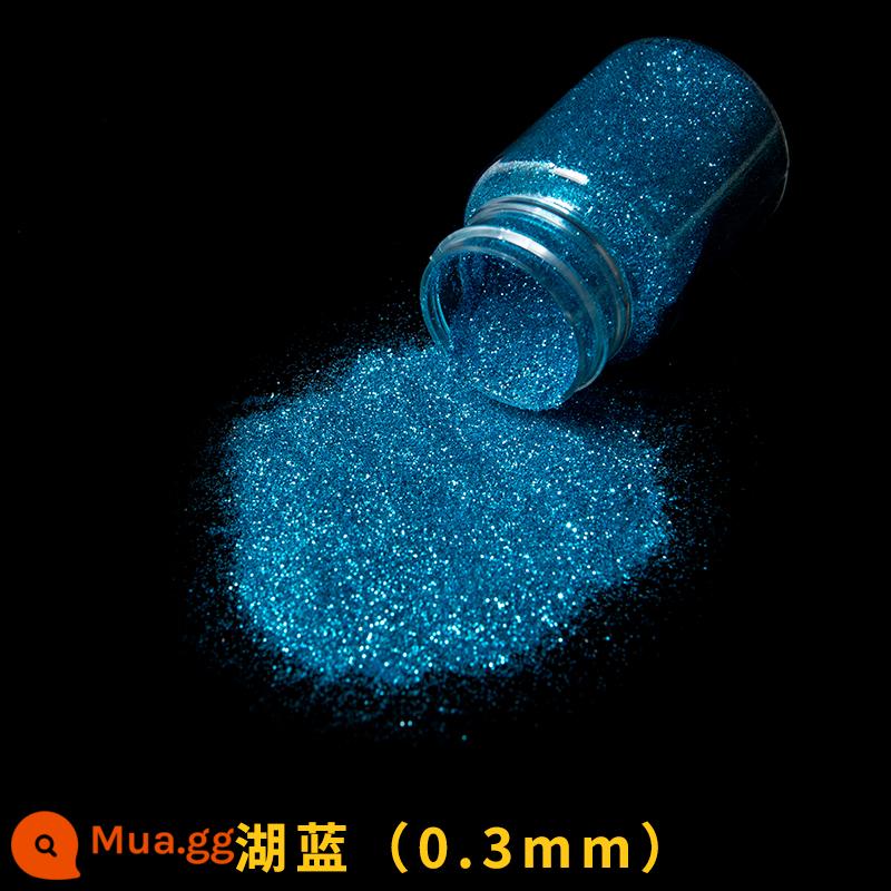 Bột lấp lánh Bột lấp lánh Bột vàng Hoa hồng Bột lấp lánh Giáng sinh Bột vàng Cross Stitch Handmade DIY Epoxy Nail Powder 50ml - Hồ xanh 50ml/chai