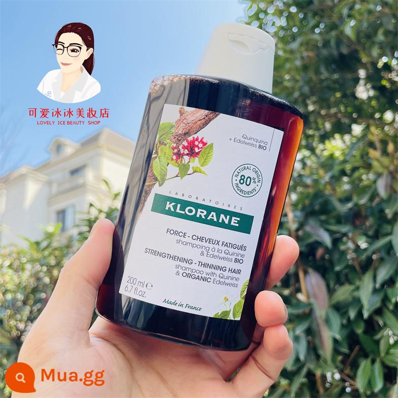 Kangru Quinine Cinchona Dầu gội dưỡng tóc chắc khỏe Chống rụng Tinh chất Xịt Hoa mẫu đơn Phức hợp Vitamin Dầu không chứa Silicon - Dầu Gội Tăng Cường Quinine 200ml - Tháng 2 năm 2024