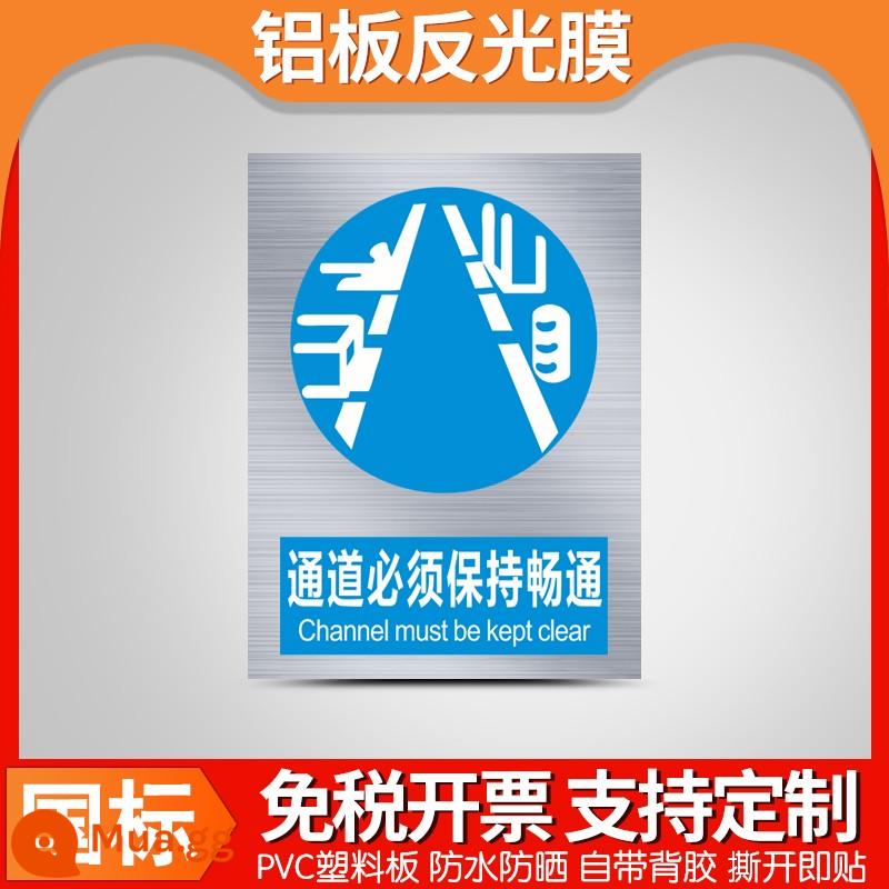 Biển cảnh báo an toàn bằng nhôm, khẩu hiệu xây dựng nhà xưởng tùy chỉnh, cẩn thận điện giật, không hút thuốc, nguy hiểm về điện, vật liệu tấm nhôm, biển cảnh báo giao thông - Luôn rõ ràng - Nhôm