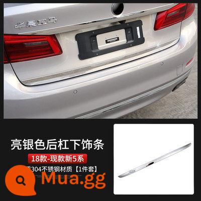 11-22 BMW5 sê-ri trang trí cơ thể năm loạt 52530li sửa đổi cửa sổ ô tô dải sáng 535 nguồn cung cấp trang trí cửa bên - Dải trang trí cốp xe 5 series mới [thép không gỉ-bạc]