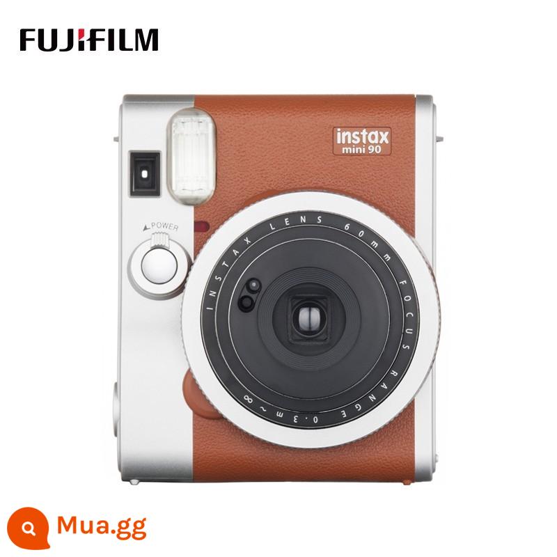 Fuji instax mini90 Máy ảnh phim Polaroid nghệ thuật đánh lừa máy ảnh phim cổ điển mini 40 - màu nâu