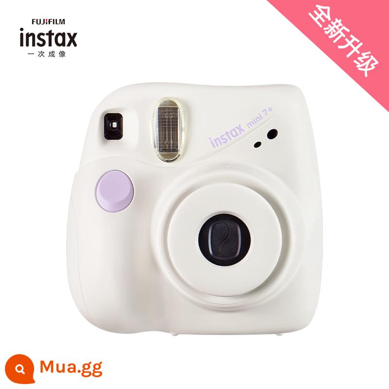 Gói máy ảnh Fuji mini7+ Polaroid kèm giấy ảnh mẫu đầu vào dành cho nữ sinh nâng cấp mini 7c/s dành cho trẻ em - Trắng