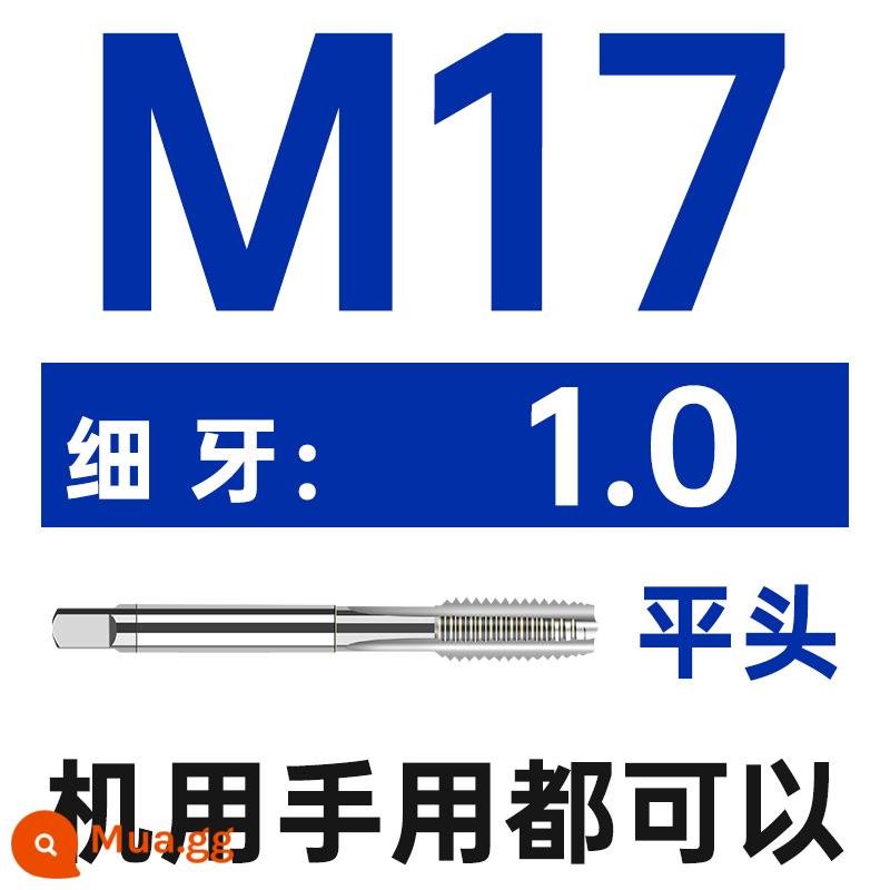 Máy ta rô vít Shanggong tarô răng thô răng mịn máy mạng tốc độ cao có ta rô vít M 1.2 3 4 5 6 8 10 30 48 - M 17X1 [răng mịn]