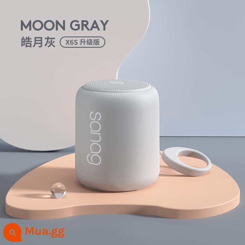 âm thanh bluetooth không dây sanag loa nhỏ máy tính để bàn máy tính xách tay xe hơi ngoài trời gia đình thẻ cắm nhỏ nhỏ di động loa siêu trầm âm thanh nhỏ chất lượng cao siêu nặng cho bé trai và bé gái - Haoyue Gray[X6S]