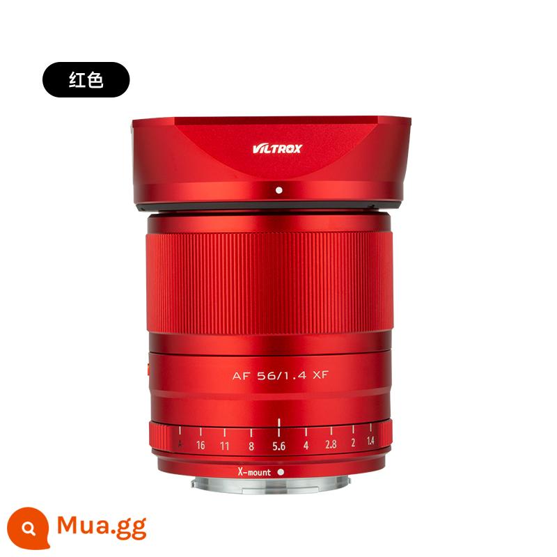 Ống kính tiêu cự cố định lưỡi lê Viltrox 56mm F1.4 STM XF Máy ảnh SLR siêu nhỏ Ống kính X-S10X-T3X-T10 - 56mm f1.4 màu đỏ