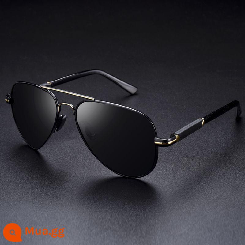 Aviator Kính Mát Nam Lái Xe Kính Đặc Biệt Độ Đổi Màu Cao Chống Tia UV Ánh Sáng Mạnh Kính Mát Lái Xe Phân Cực - Gọng vàng đen (chống tia UV mạnh vào ban ngày)