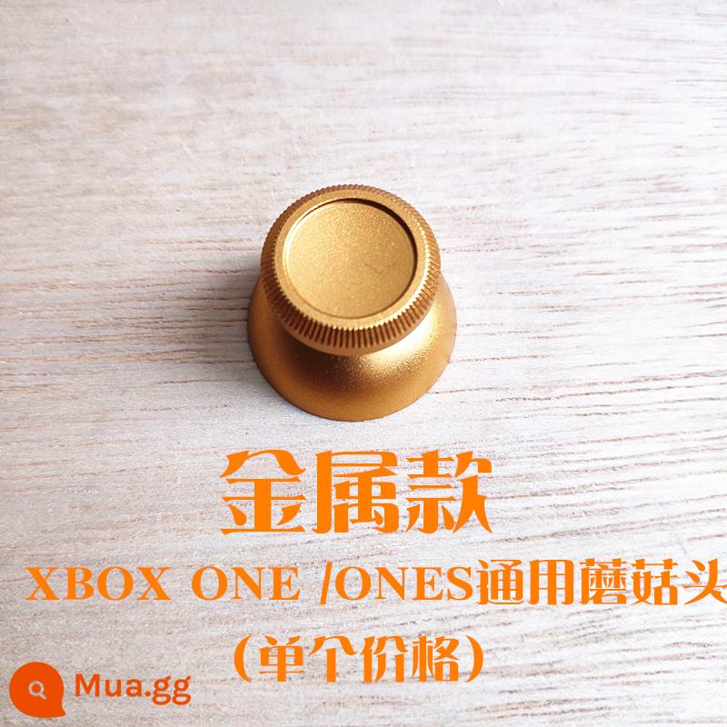 Tay cầm XBOX One chính hãng đầu nấm keycap loạt kim loại đính đá nắp cao su phụ kiện sửa chữa - Đầu nấm điều khiển từ xa bằng kim loại (trong nước) màu vàng