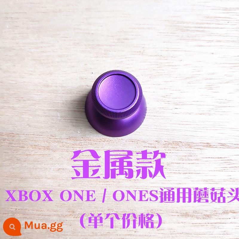 Tay cầm XBOX One chính hãng đầu nấm keycap loạt kim loại đính đá nắp cao su phụ kiện sửa chữa - Đầu nấm điều khiển từ xa bằng kim loại (trong nước) màu tím