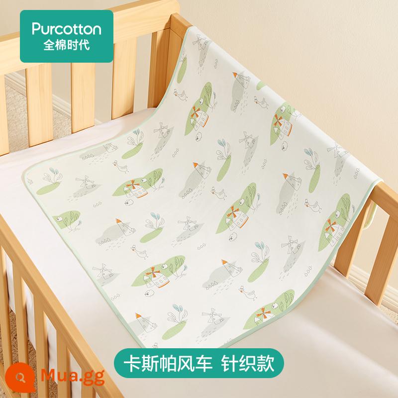 Cotton era cotton nguyên chất chống tã lót chống thấm nước cho bé có thể giặt được tã lót cho bé tấm kích thước lớn nệm dì pad - Đan - Cối Xay Gió Casper