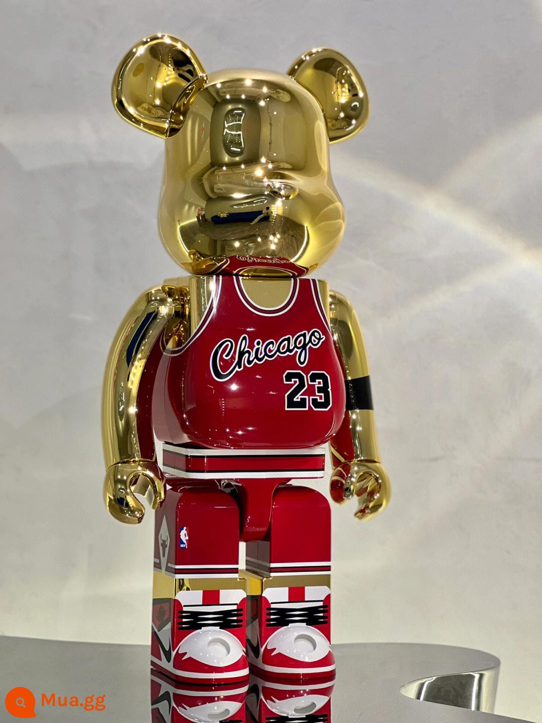 Bearbrick1000% bạo lực gấu khối xây gấu mẫu phòng khách lớn trang trí hợp thời trang búp bê búp bê quà tặng sinh nhật - áo đỏ