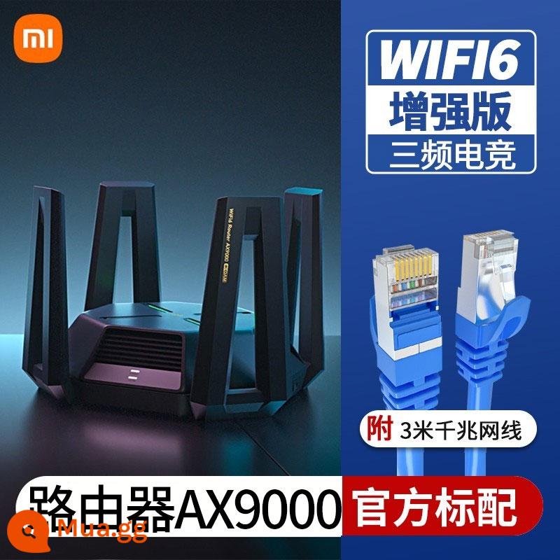 Bộ định tuyến Xiaomi AX9000 tại nhà Cổng Gigabit 5G tốc độ không dây ba băng tần wifi6 Số Daping xuyên tường vua - Bộ định tuyến Xiaomi AX9000 + cáp mạng 3 mét