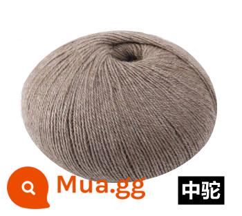 Er nguyên chất khăn len cashmere gói chất liệu len dệt kim thủ công bóng cho bạn trai và bạn gái khăn quàng dệt kim tay - Gói vật liệu khăn quàng cổ lạc đà cỡ trung 6 chiếc