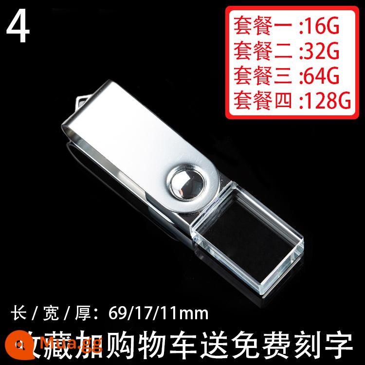 Pha Lê Ổ Đĩa U 32G Công Ty Trường Tùy Chỉnh Tặng Doanh Nghiệp Chữ USB J Kỷ Niệm Tùy Chỉnh 32G Cưới Đám Cưới - Số 4 [Blu-ray]