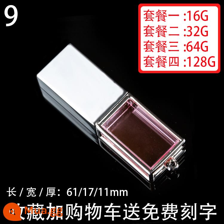 Pha Lê Ổ Đĩa U 32G Công Ty Trường Tùy Chỉnh Tặng Doanh Nghiệp Chữ USB J Kỷ Niệm Tùy Chỉnh 32G Cưới Đám Cưới - Số 9 [Blu-ray]