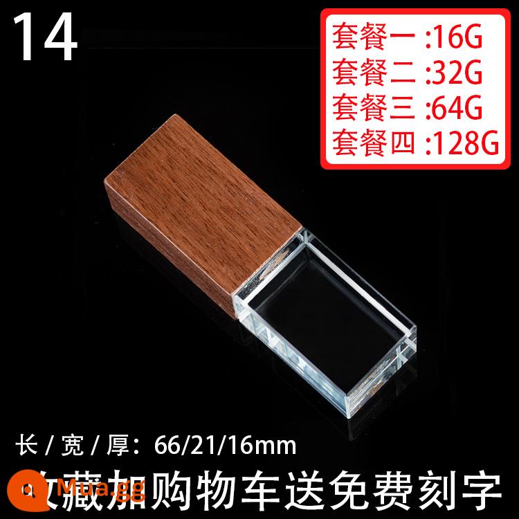 Pha Lê Ổ Đĩa U 32G Công Ty Trường Tùy Chỉnh Tặng Doanh Nghiệp Chữ USB J Kỷ Niệm Tùy Chỉnh 32G Cưới Đám Cưới - Số 14 [Blu-ray]