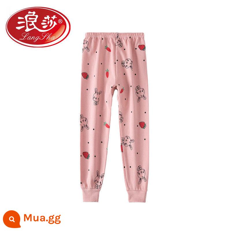 Quần vệ sinh trẻ em Langsha cotton nguyên chất quần đơn em bé trung niên trở lên quần vệ sinh bé trai và bé gái quần ấm quần mặc trong - dưa hấu đỏ