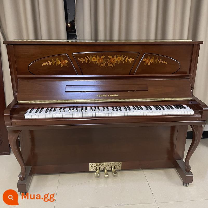 Piano Yingchang second-hand Hàn Quốc U121nco hàng nhập khẩu gỗ nguyên khối đen trắng cao cấp hàng bao check tại nhà - NCM nâng cấp màu nâu sẫm