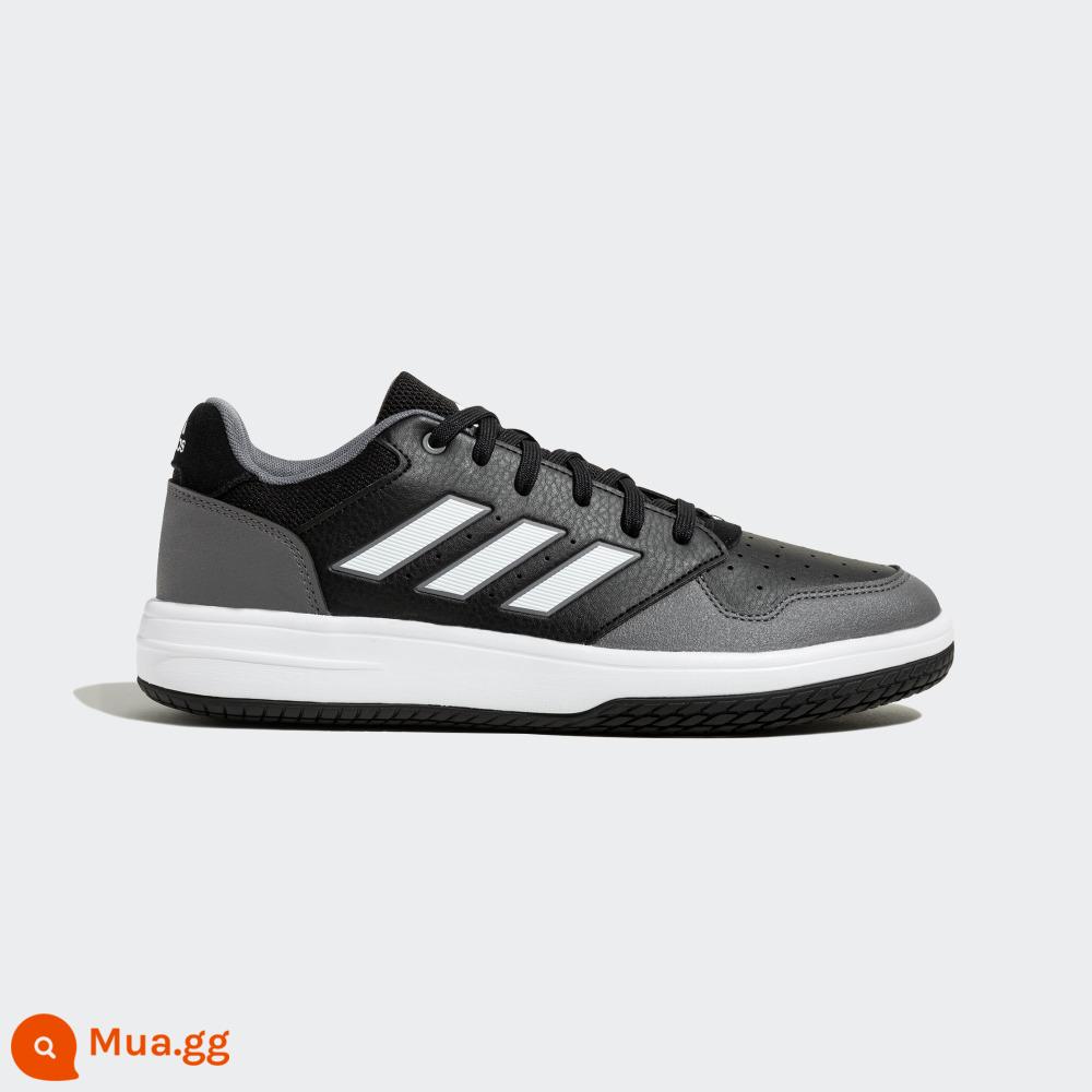 adidasGiày thể thao bóng rổ cổ thấp thông thường của nam và nữ GAMETALKER HQ2214 chính thức của Adidas - đen trắng xám