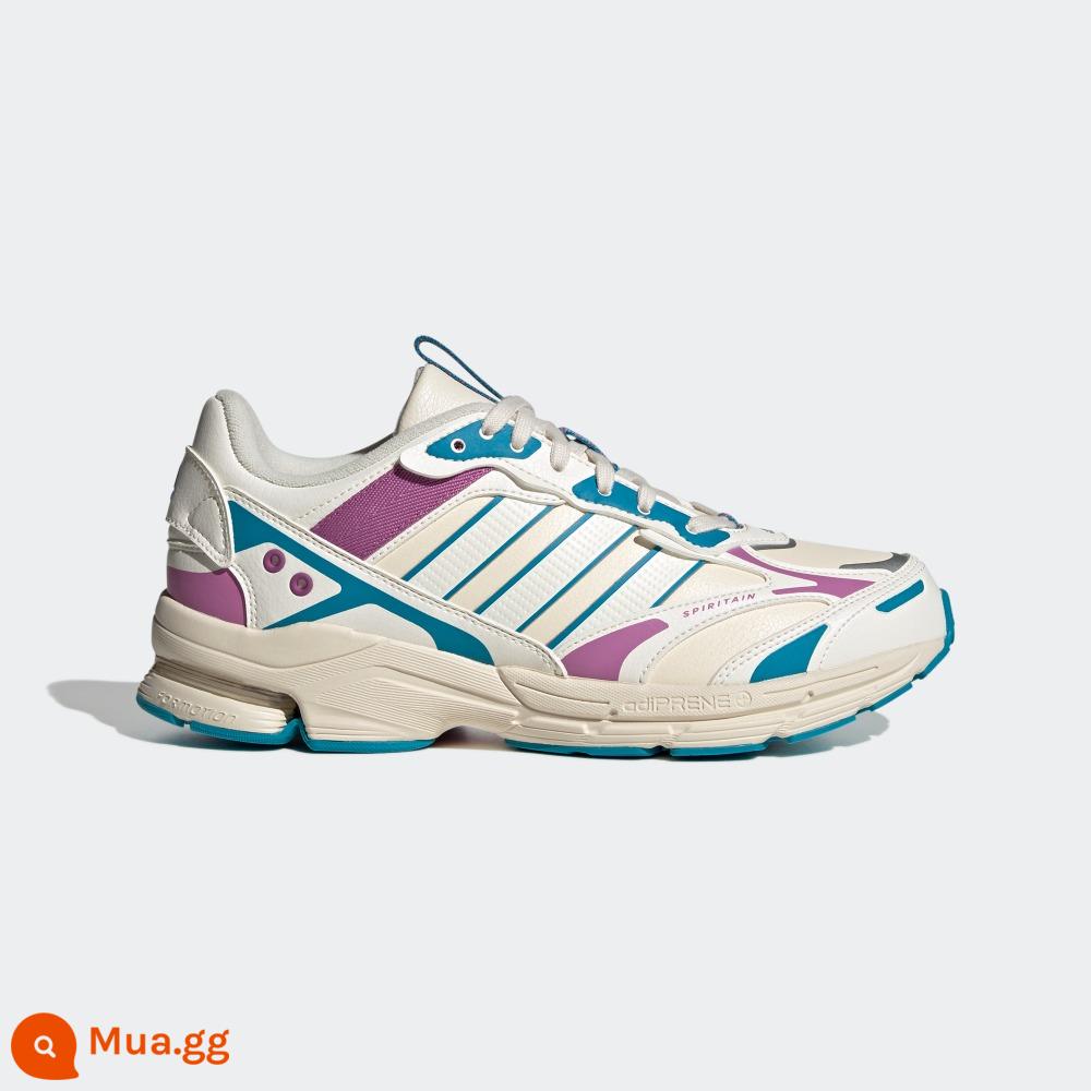 adidas Giày chạy bộ thông thường và thoải mái bằng da chống sốc cho nam và nữ adidas SPIRITAIN "Light Seeker" - Trắng nhạt/tím/xanh/trắng/xám