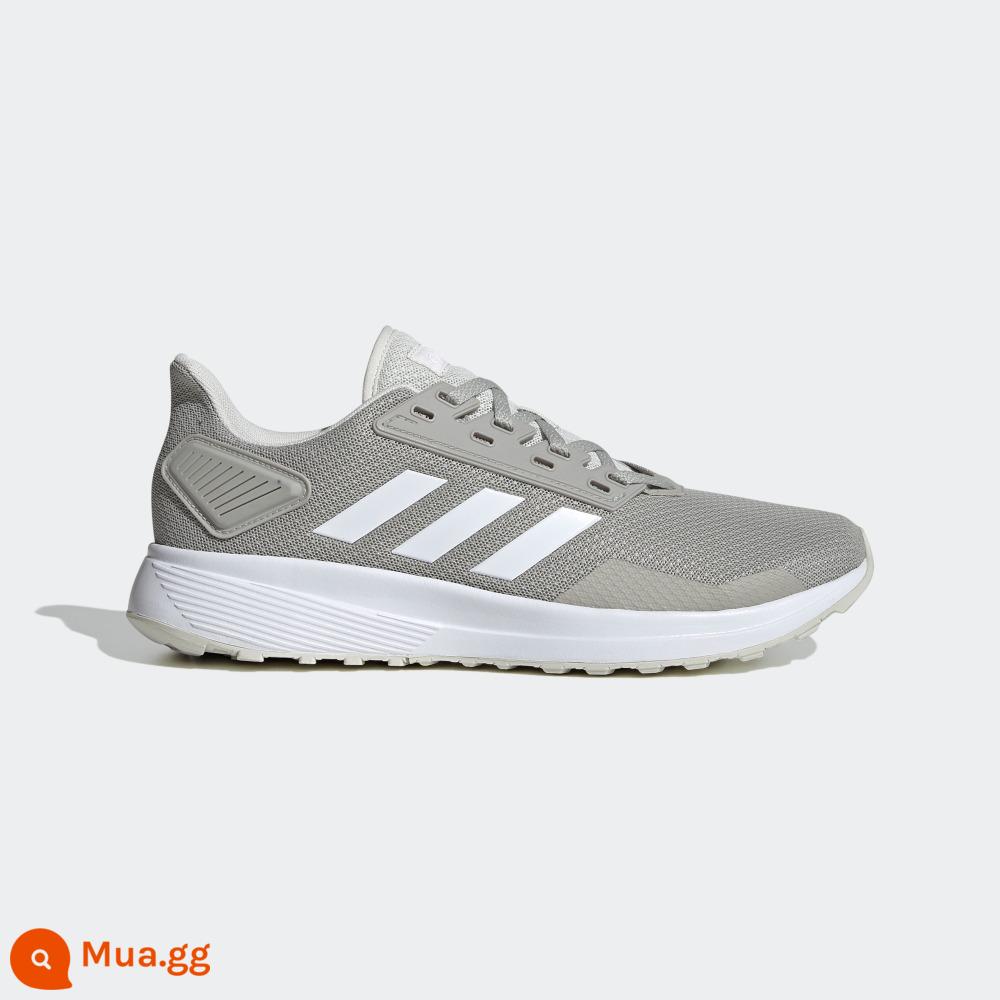 adidasAdidas DURAMO 9 chính thức dành cho nam chuẩn bị luyện tập đua giày thể thao lưới nhẹ chạy bộ - xám