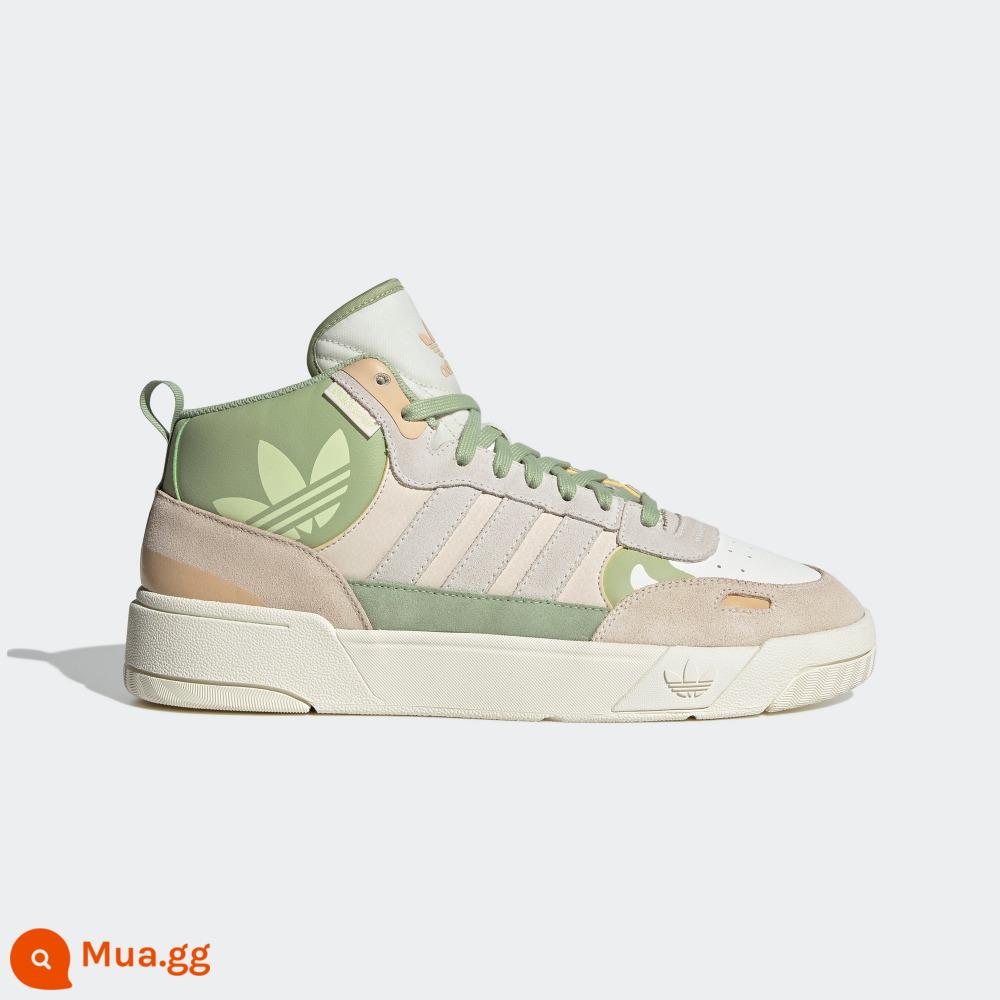 " Fantasy Dance " adidasAdidas clover POST UP Giày bóng rổ cổ trung bình thường dành cho nam và nữ mùa thu đông - Kaki nâu nhạt/xanh/trắng