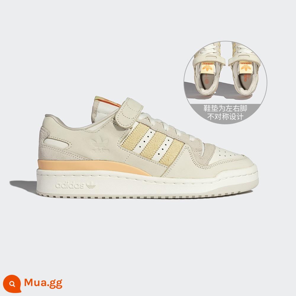 adidasAdidas chính thức clover FORUM 84 giày thể thao bóng rổ cổ thấp cho nam và nữ - Màu be đậm/trắng/xám nhạt/vàng