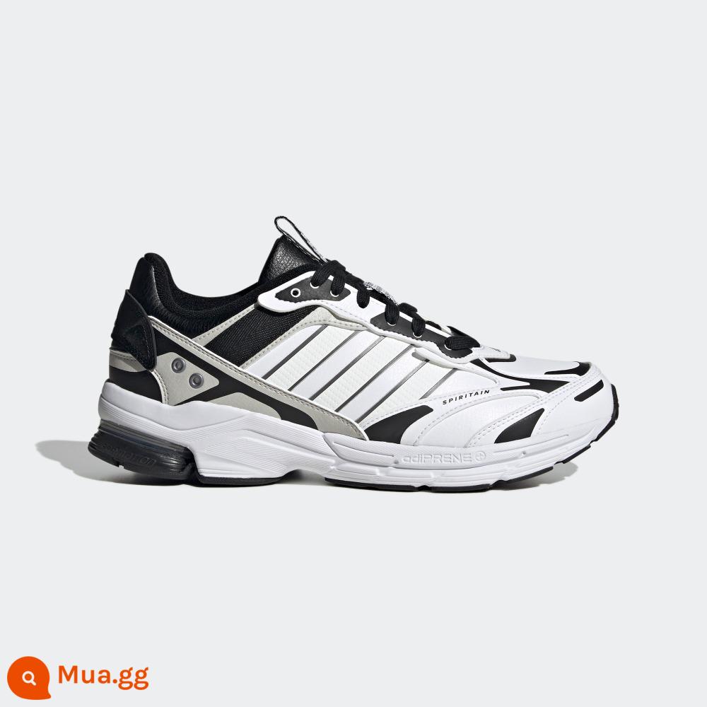 adidas Giày chạy bộ thông thường và thoải mái bằng da chống sốc cho nam và nữ adidas SPIRITAIN "Light Seeker" - trắng đen