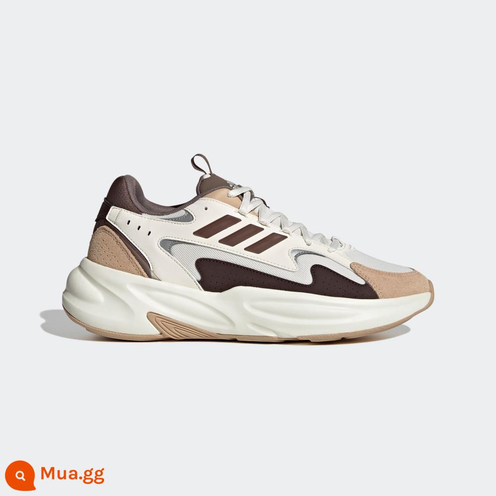 "Giày Pop" adidasAdidas Chính thức bán trước giày bố đế dày thể thao thông thường dành cho nam và nữ OZWAVE - trắng/nâu