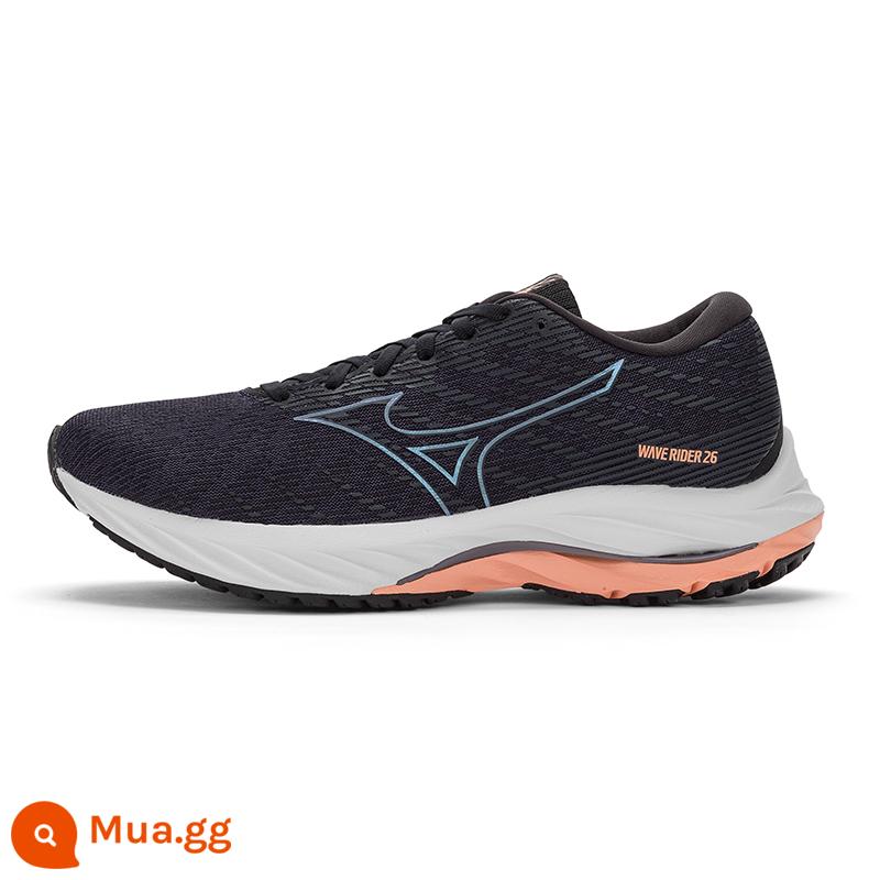 Mizuno Mizuno nam nữ 22 mùa thu đông giày chạy bộ mới thoáng khí giày chạy bộ thể thao WAVE RIDER26 - 22/đen/trắng (nữ)