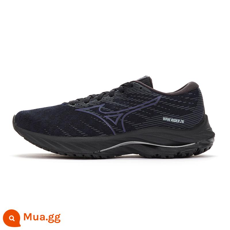 Mizuno Mizuno nam nữ 22 mùa thu đông giày chạy bộ mới thoáng khí giày chạy bộ thể thao WAVE RIDER26 - 23/đen/xám đậm (nữ)