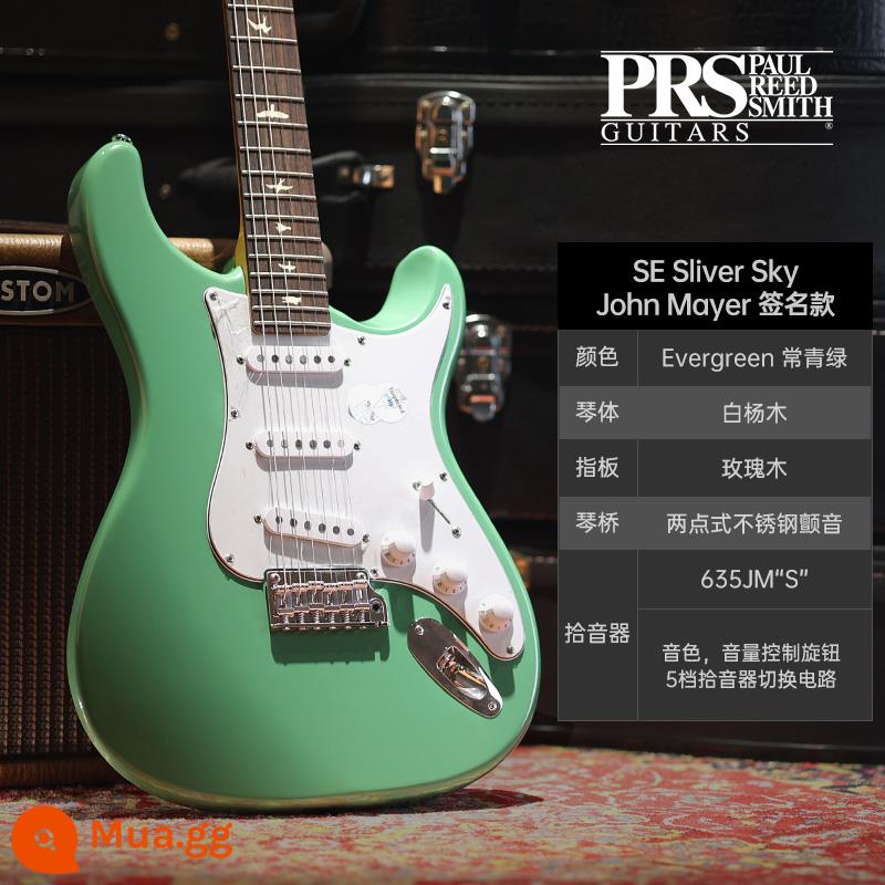 PRS Đàn Guitar Điện SE Bộ Tùy Chỉnh Indonesia MHHHB John Mayer Phiên Bản Chữ Ký CU44 Nhỏ Lắc Đôi - Mẫu chữ ký JM J2R4J màu xanh lá cây thường xanh