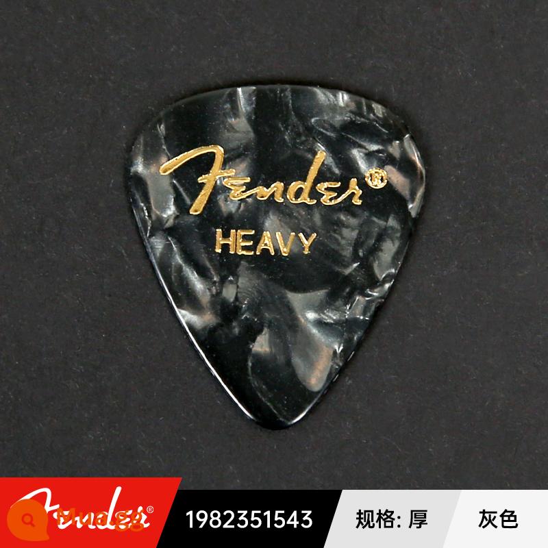 Mỹ Fender Celluloid Đàn Guitar Chọn Nhạc Jazz Chống Trơn Trượt Điện Gỗ Dân Gian Gảy Lò Xo Mảnh - dày màu xám